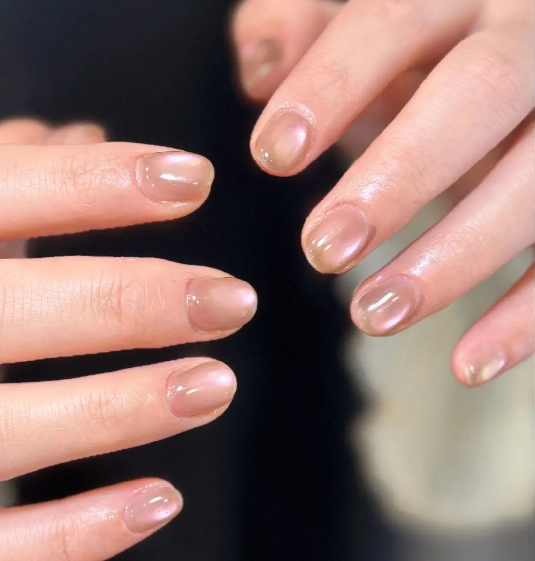 ネイル オーロラネイル ジェルネイル マグネットネイル メンズネイル ハンドネイル MIMnail メンズネイリストのネイルデザイン