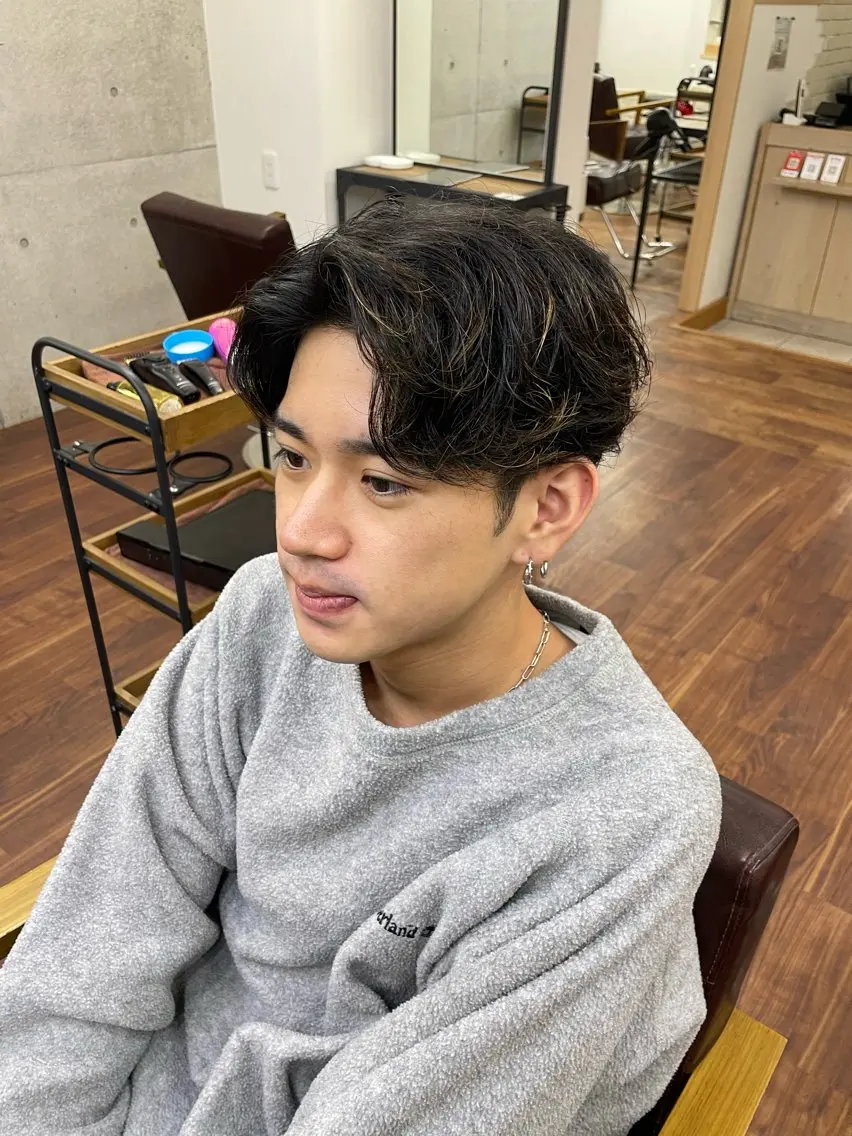 メンズ センターパート RITSUKI横浜 メンズ特化😎のヘアスタイル