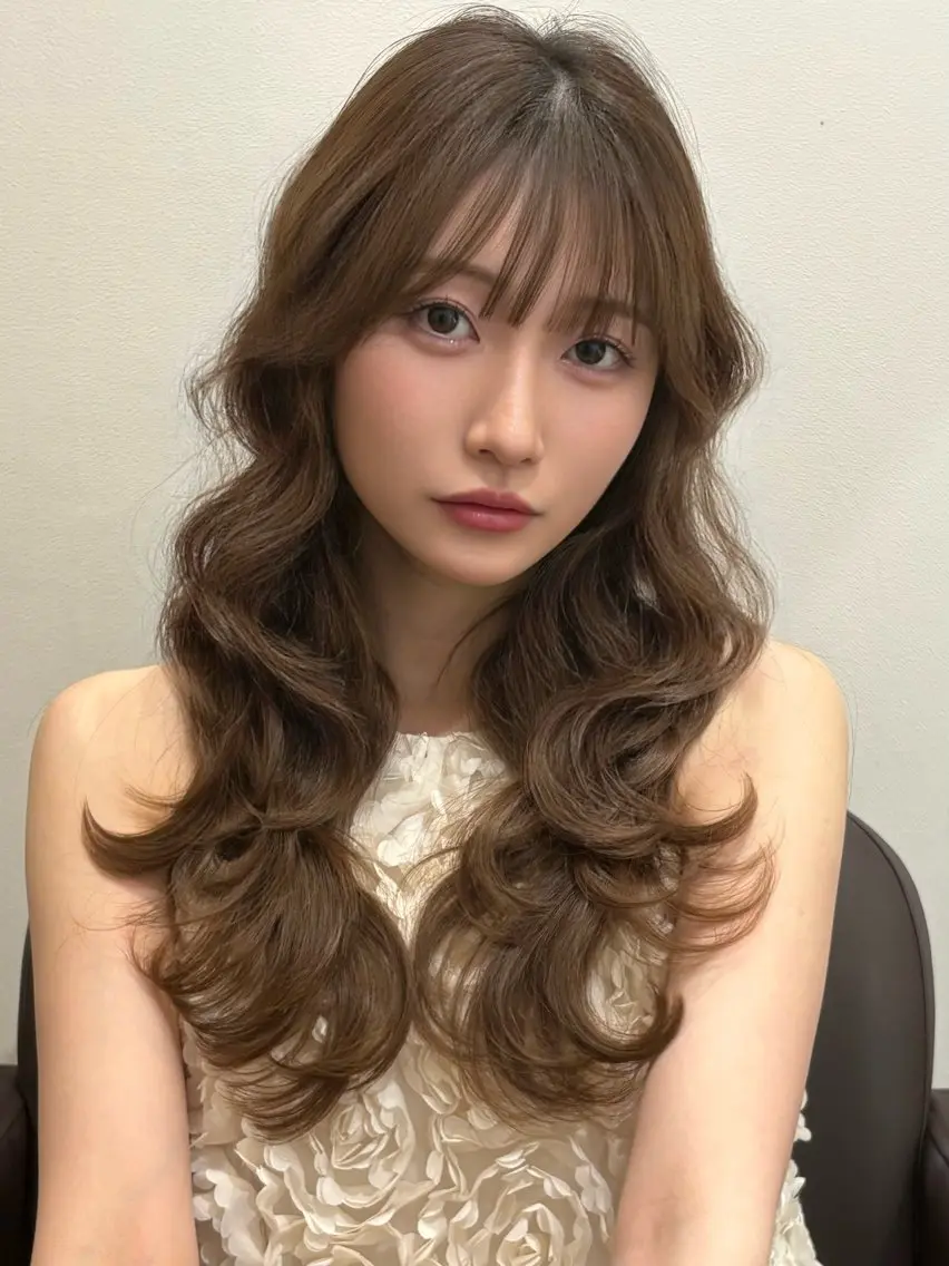 ロング カット ヘアカラー HIKARU店長/ ✨️髪質改善のヘアスタイル