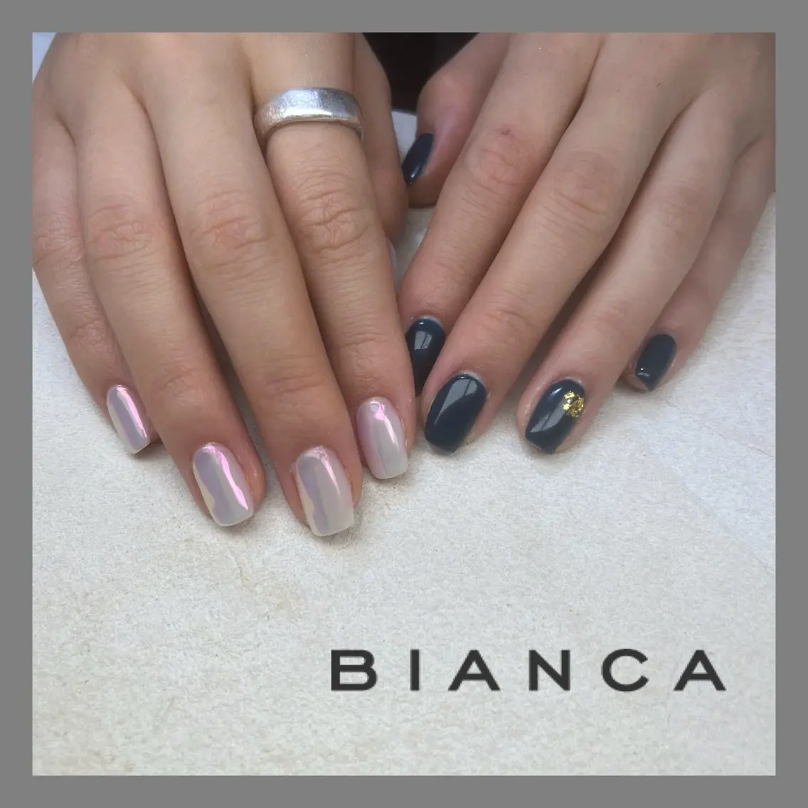 ネイル ミラーネイル ハンドネイル Bianca TORII🌞のネイルデザイン