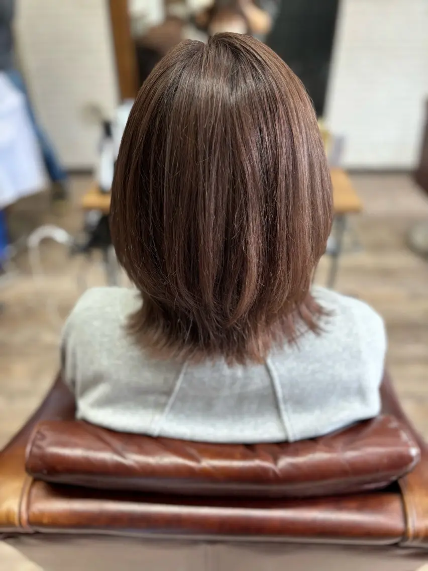 ミディアム カラー 💎白髪染めも対応 🙆👌山本明菜のヘアスタイル