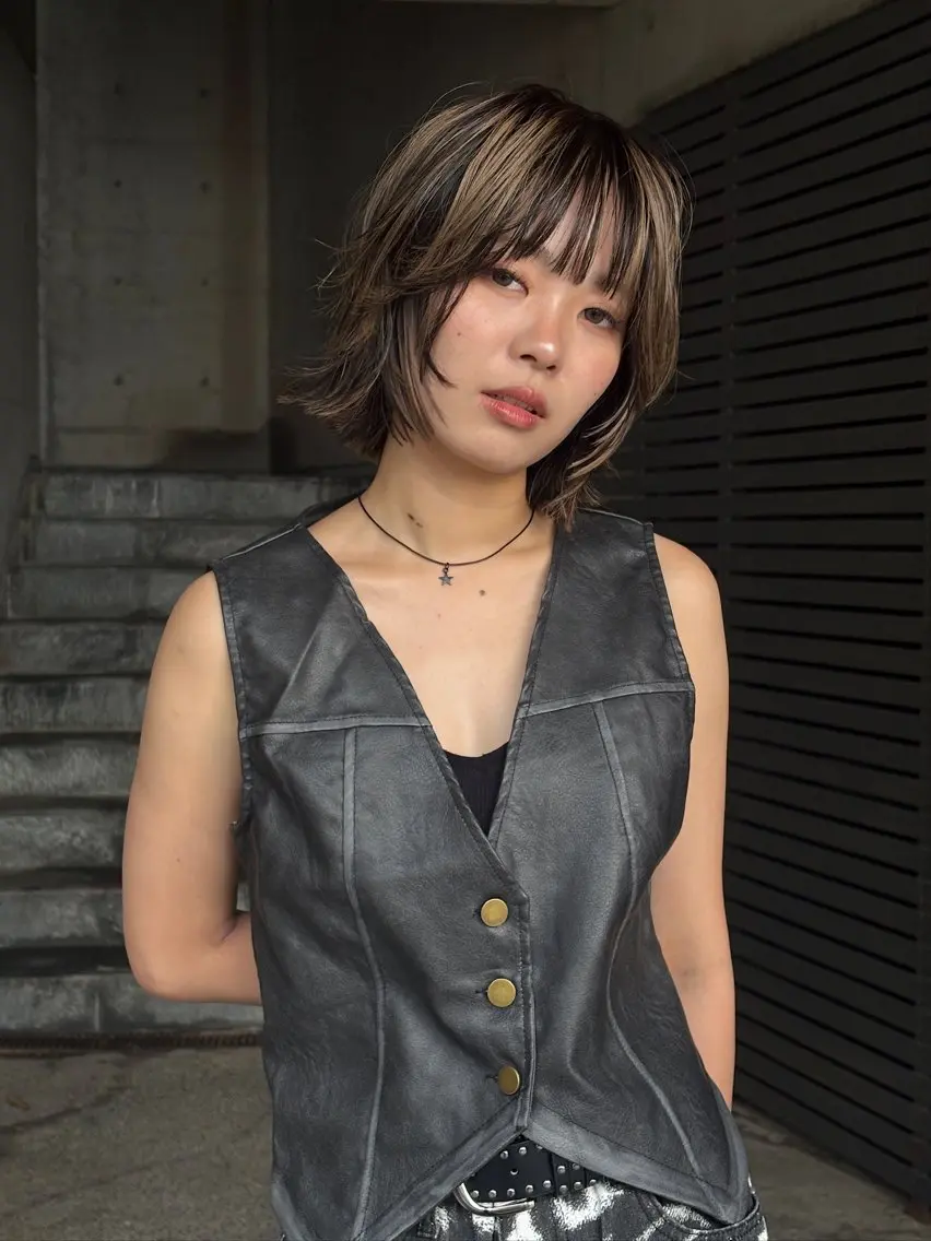 カラー 🌟デザインカラー 久保悠那のヘアスタイル