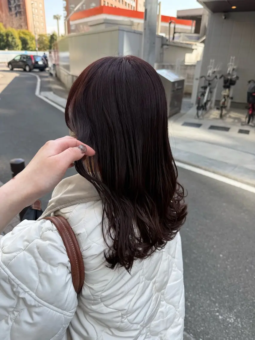 ミディアム カラー カット ヘアカラー トリートメント 髪質改善/艶カラー /梅田/菅野🌟のヘアスタイル