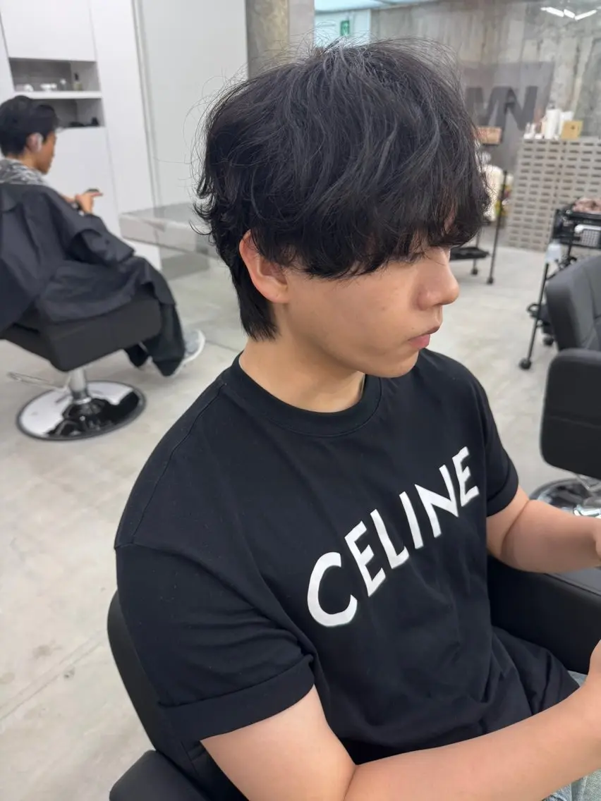 カット+シャドウパーマの写真