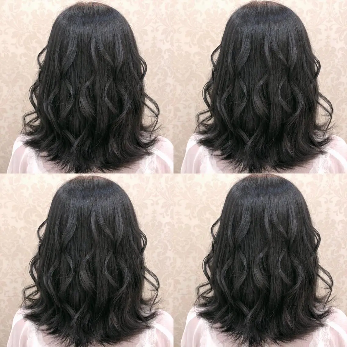 セミロング カラー 黒髪 ナチュラルブラック 🌷MAYU 🌷のヘアスタイル