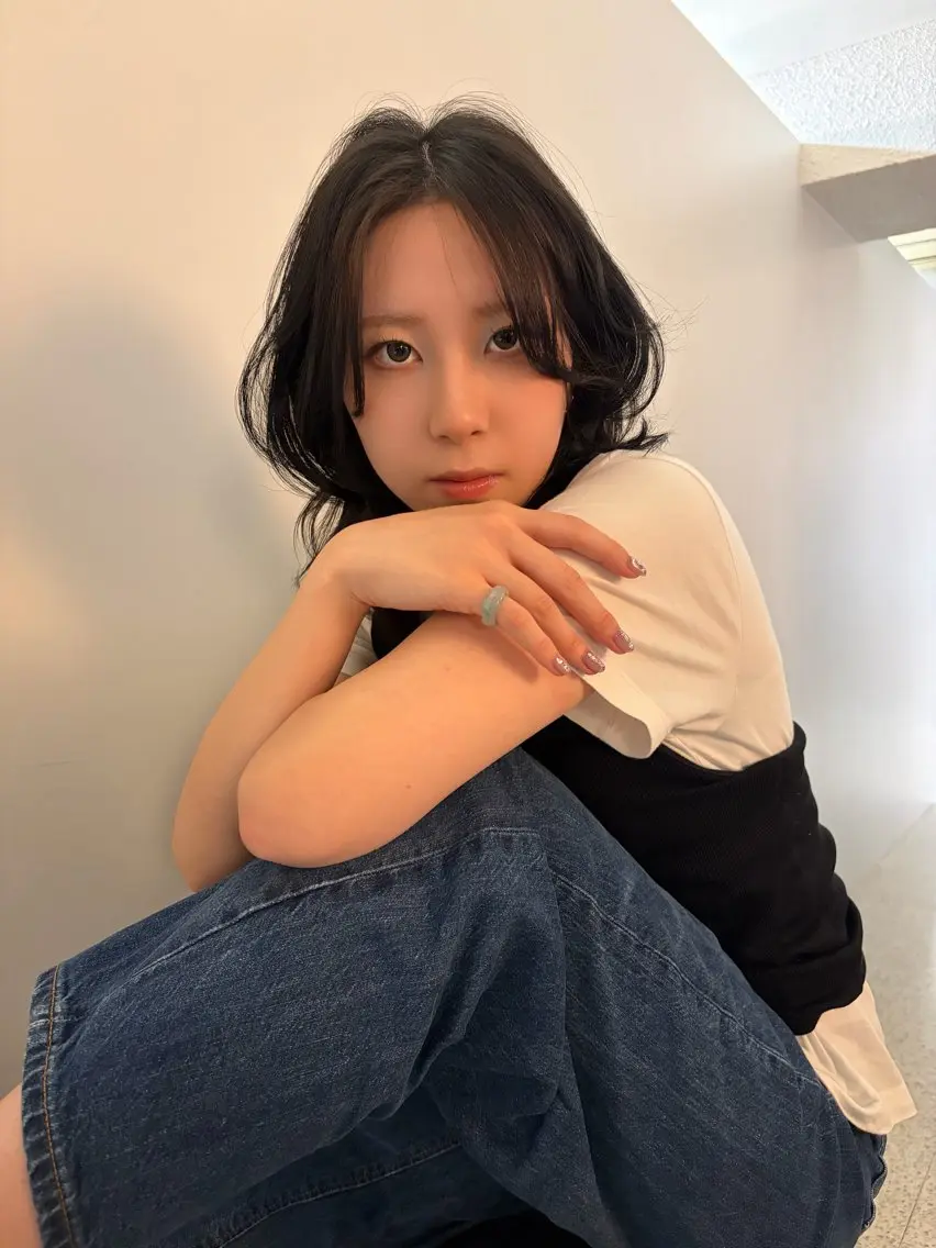 ミディアム 縮毛矯正 菊地 心のヘアスタイル