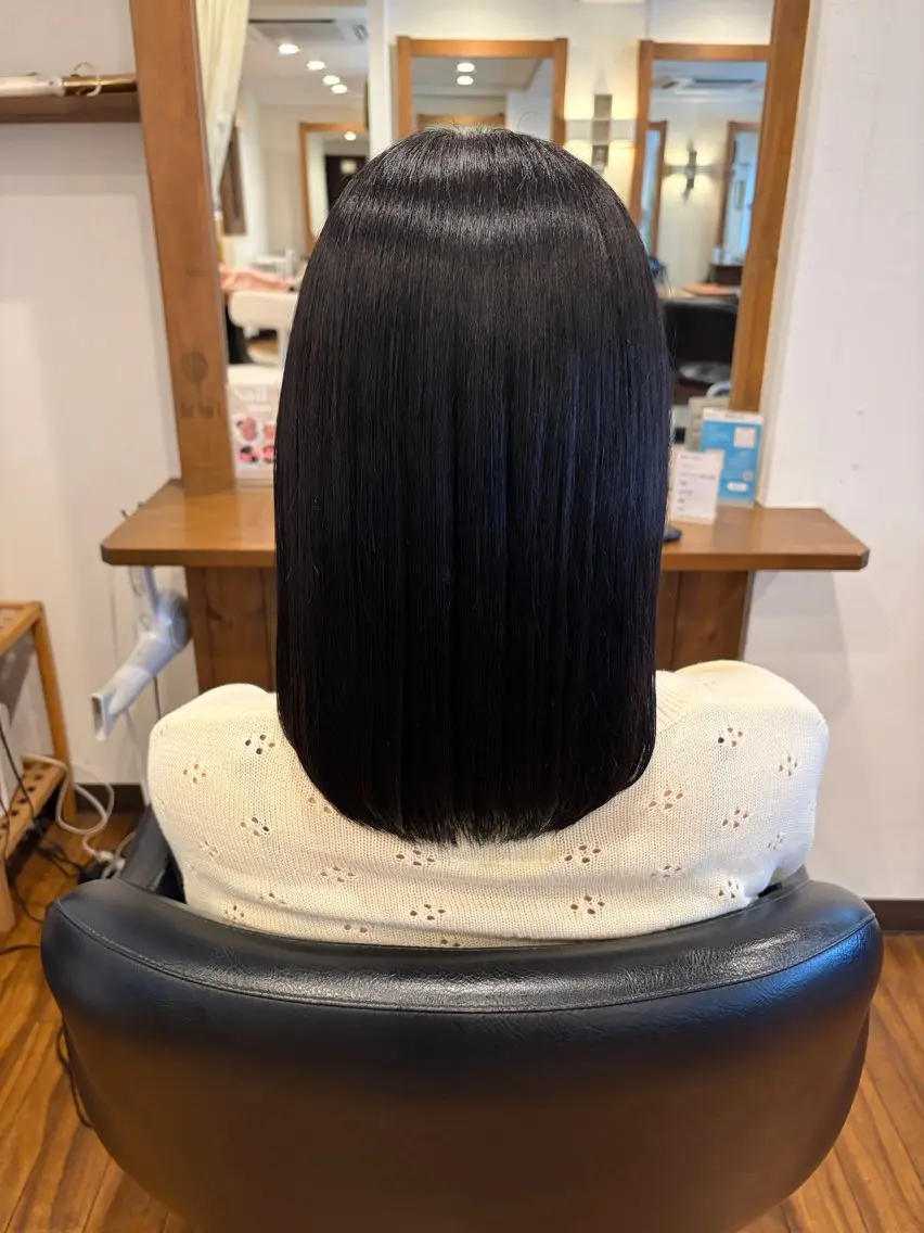 カラー 黒髪 透明感カラー ヘアカラー トリートメント カラーモデル募集 💞/町屋/mao⟡のヘアスタイル