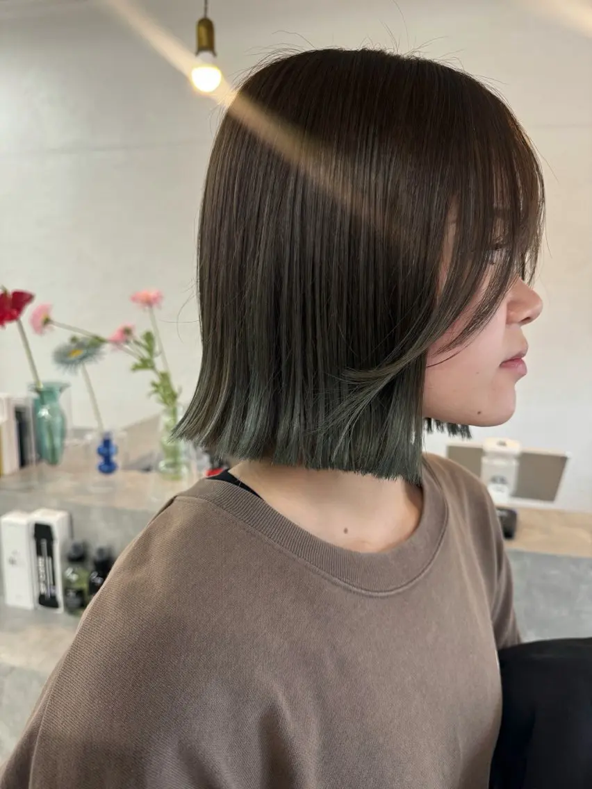 ショート ヘアカラー トリートメント miloc🫧 MOMOYOのヘアスタイル