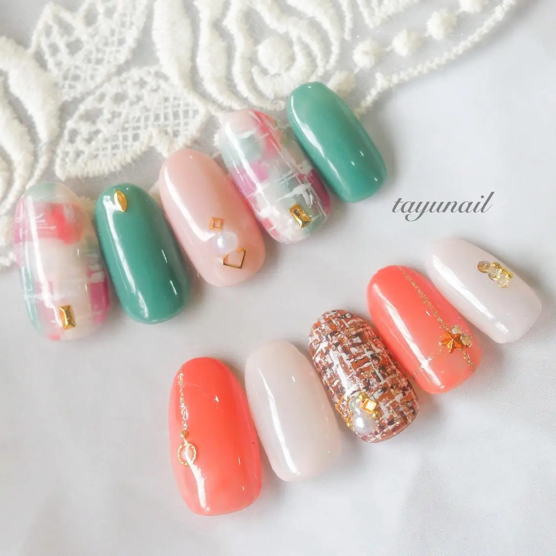 ネイル アートネイル ブルー ジェルネイル ニュアンスネイル ワンカラーネイル ネイルサロン 【たゆnail】のネイルデザイン