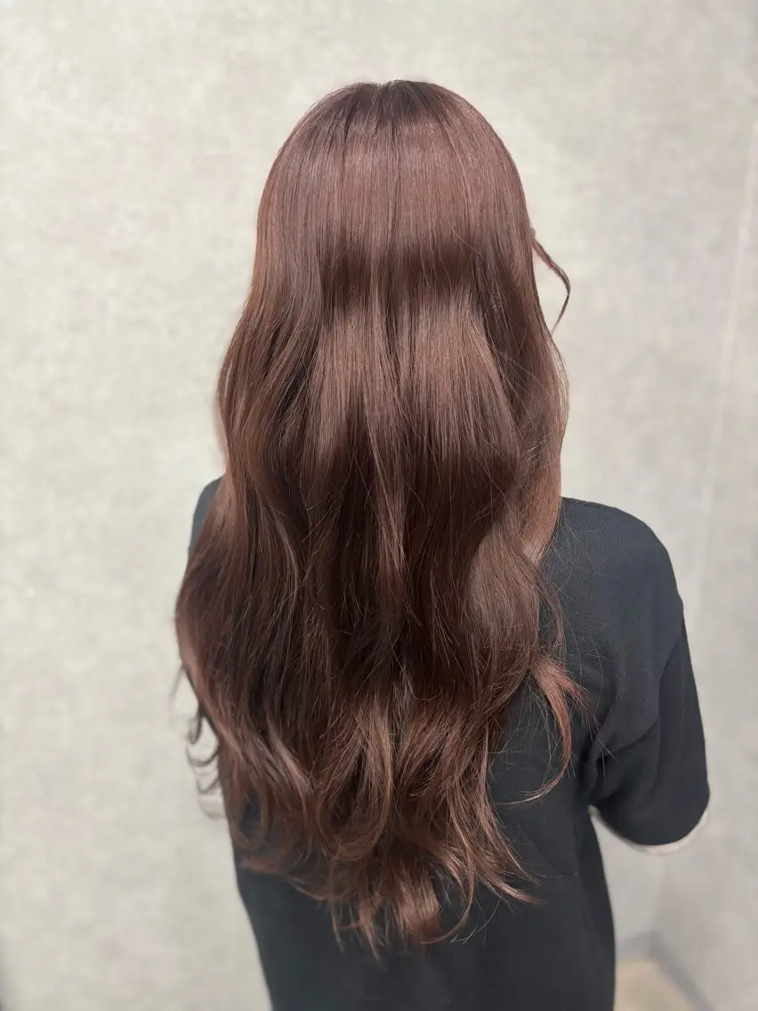 ロング カラー ラベンダーカラー ヘアカラー ユージ / ケアブリーチ/透明感のヘアスタイル