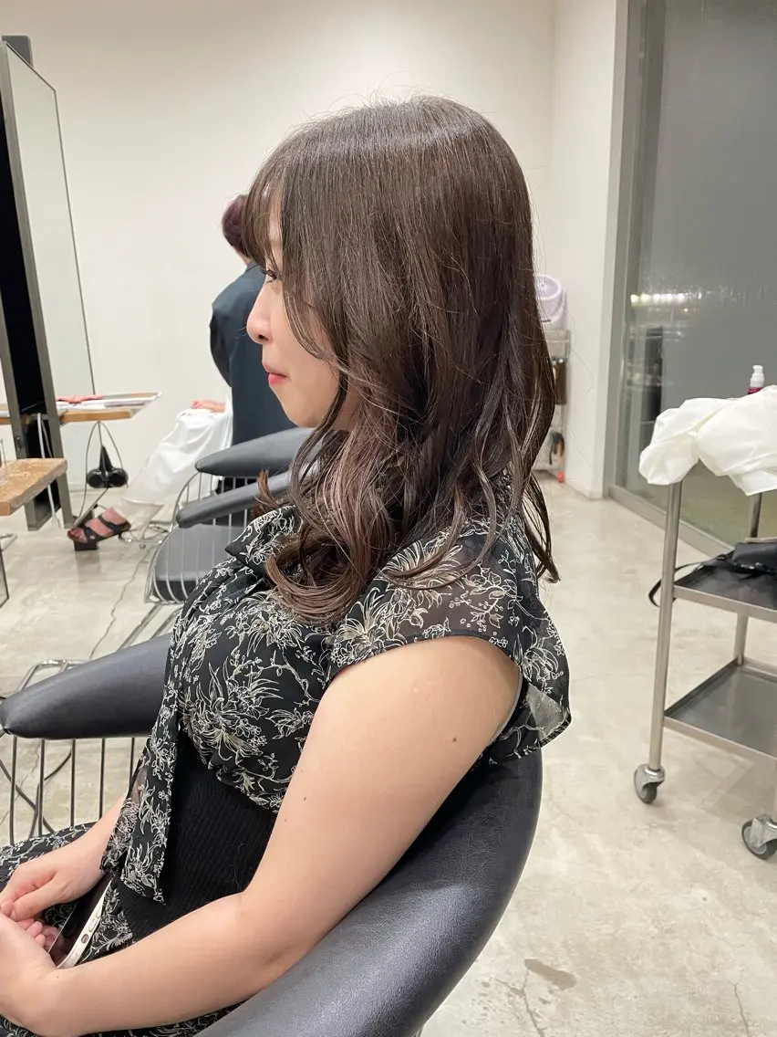 ロング レイヤーカット トリートメント ヘッドスパ 藤村 翔充のヘアスタイル