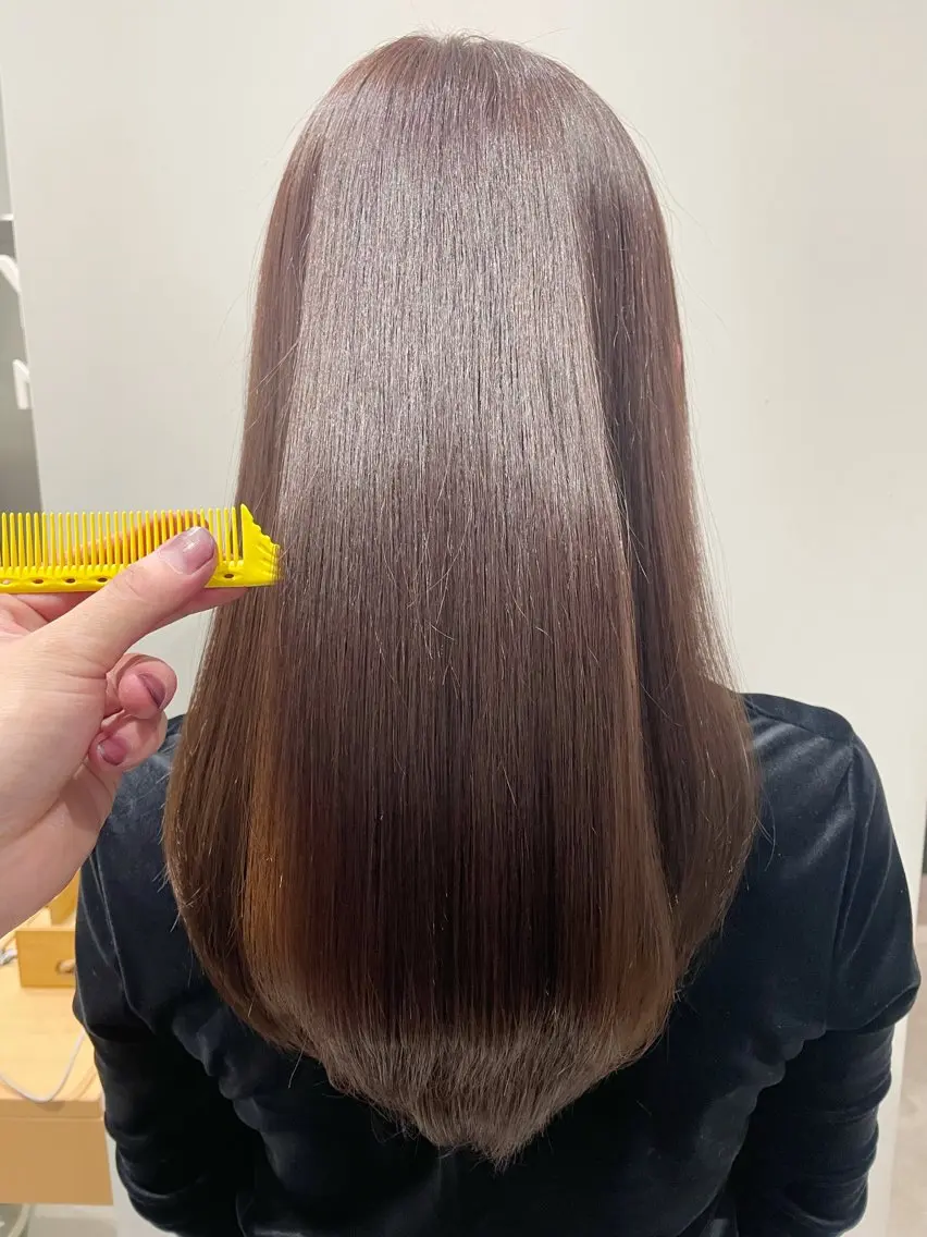 セミロング ボブ ハイライト 髪質改善 レイヤーカット トリートメント 🌟髪質改善 平本雄大🌟のヘアスタイル