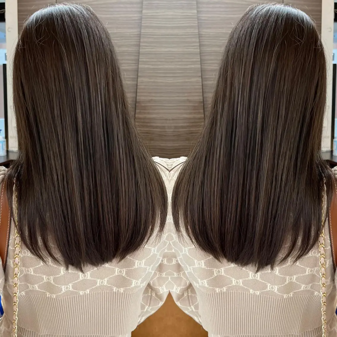 ロング カラー ベージュカラー ブリーチ ブリーチなしカラー カット ヘアカラー トリートメント ハタケヤマヨシキ ／BOOTHのヘアスタイル