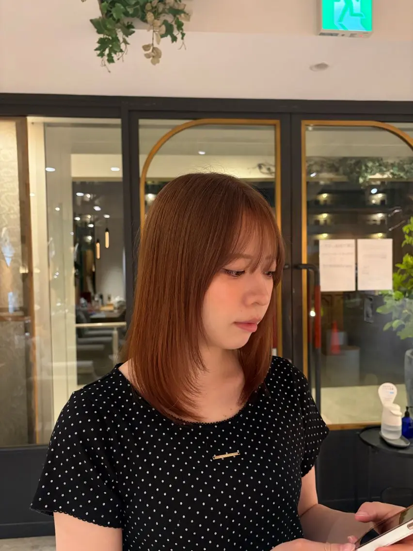 ミディアム 笹野 日麻莉のヘアスタイル