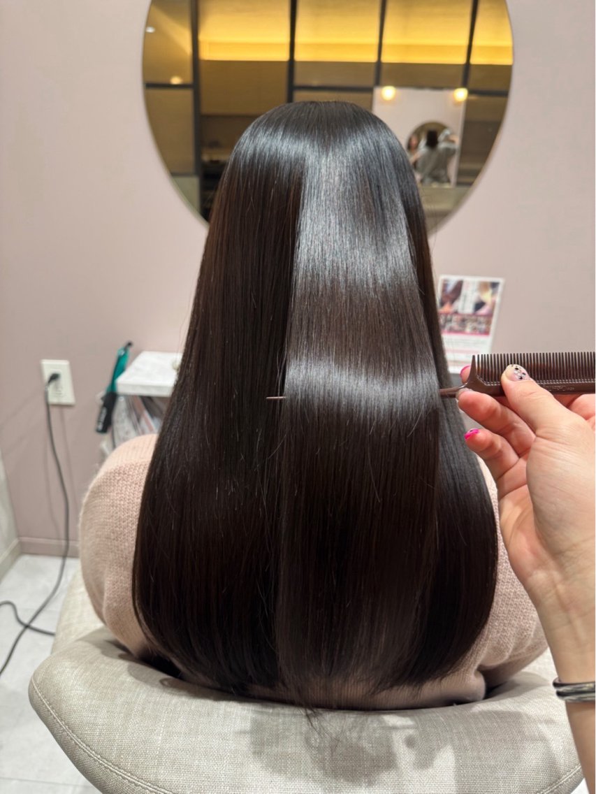 ロング カット 縮毛矯正 🌼縮毛矯正🌼 カラーゆうき🌿のヘアスタイル