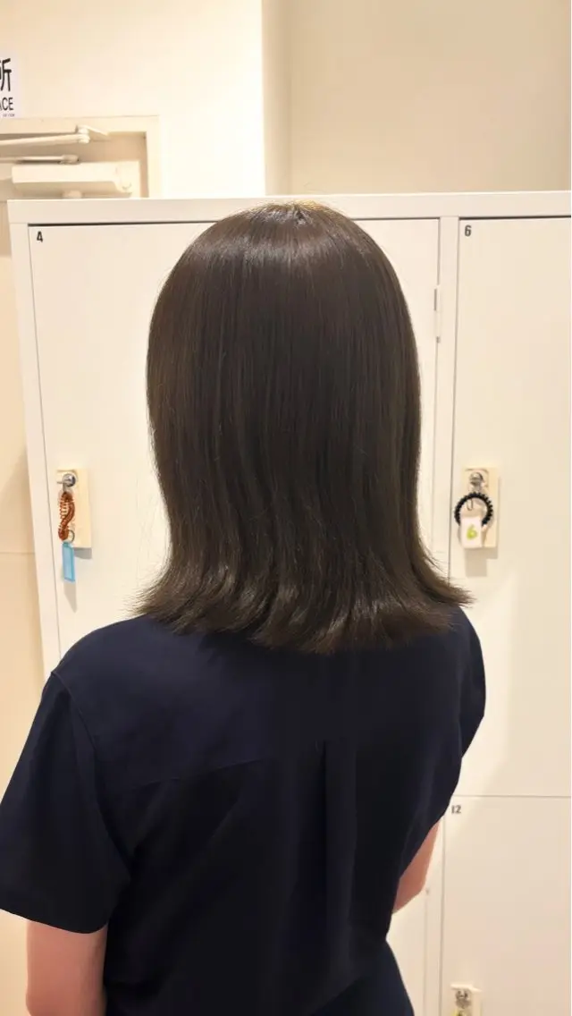 カラー ベージュカラー オリーブベージュ 後藤 明香里のヘアスタイル