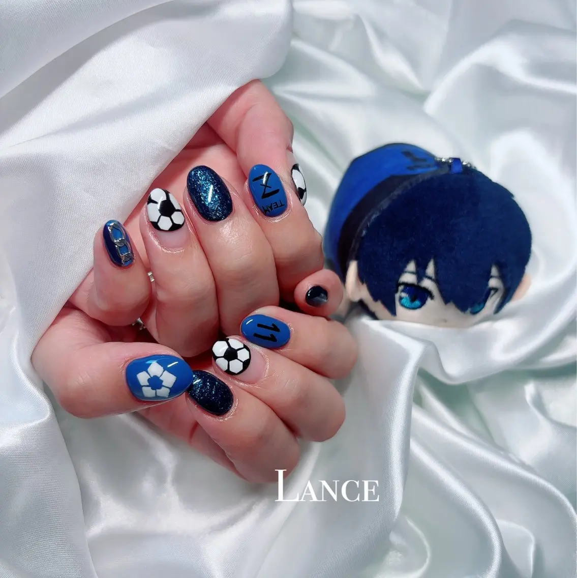 ネイル オーロラネイル フットネイル フレンチネイル キラキラネイル 韓国ネイル Lance nailのネイルデザイン