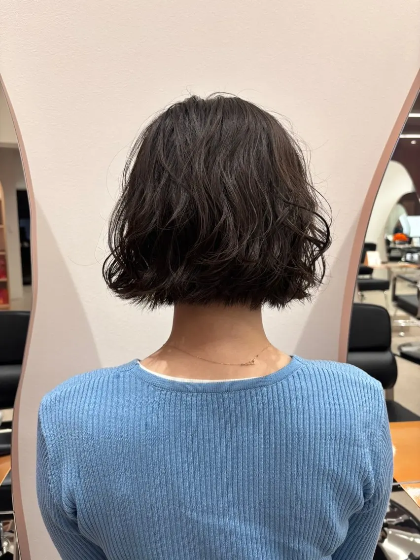 ショート パーマ ボブ 西宮北口/みなみのヘアスタイル
