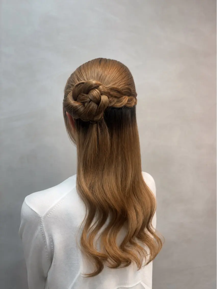 ロング 卒業式のヘアスタイル 韓国風ヘア 浴衣 推し活アレンジ🎀 艶カラー¦nanoのヘアスタイル