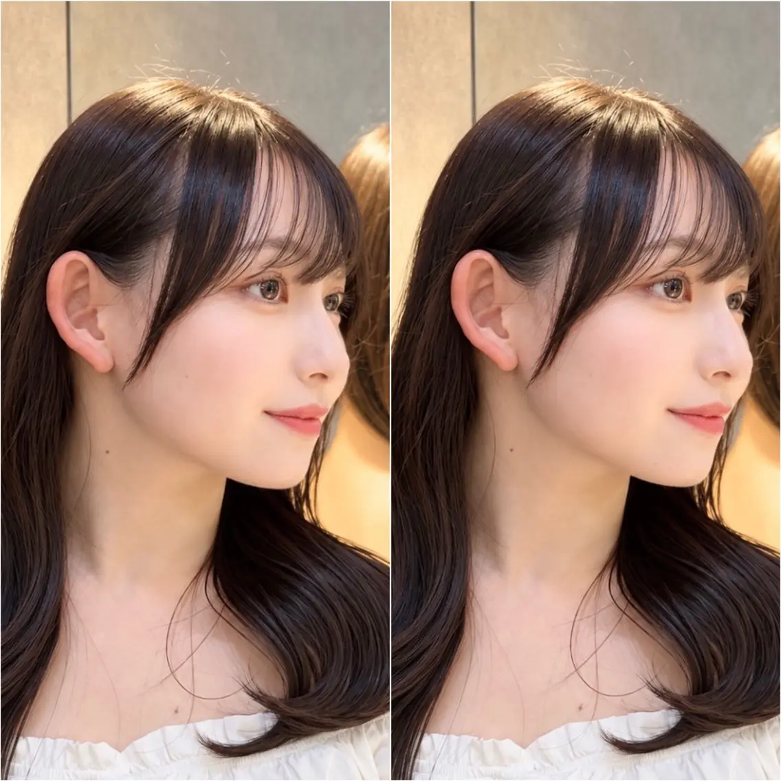 セミロング カット ヘアカラー トリートメント kouta/レイヤー /巻ける縮毛矯正🪽のヘアスタイル