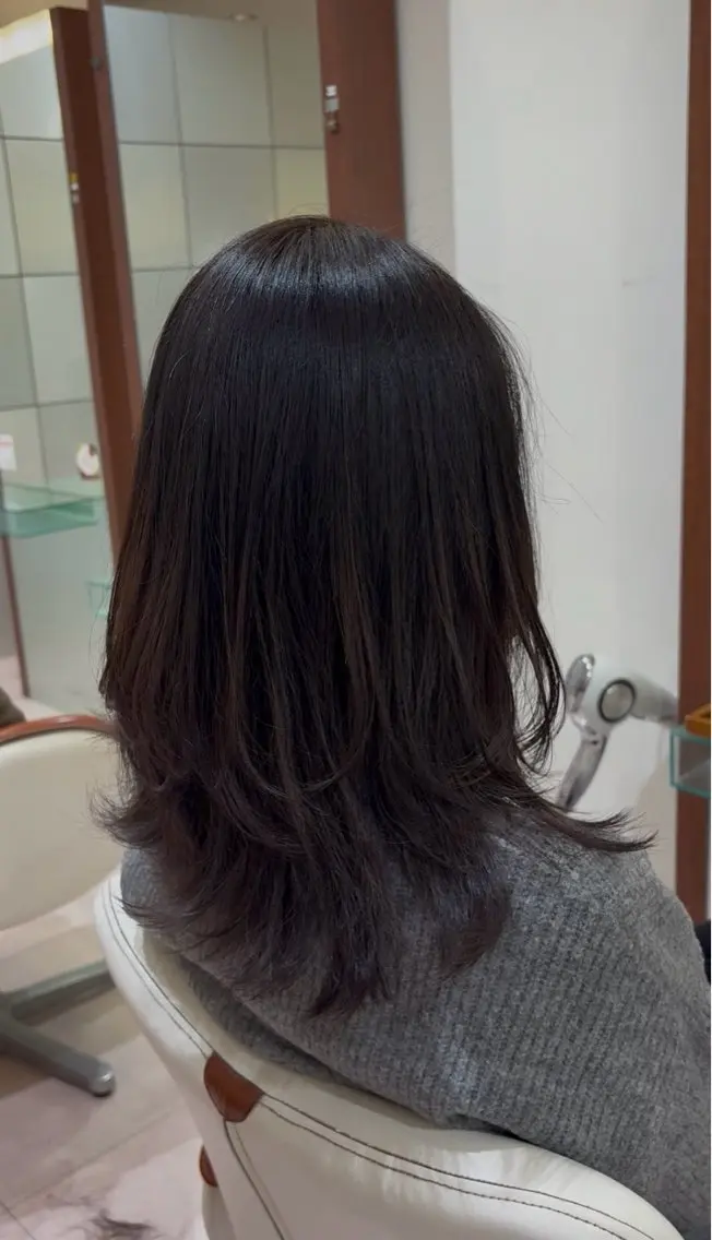 ミディアム 丸山 正真のヘアスタイル