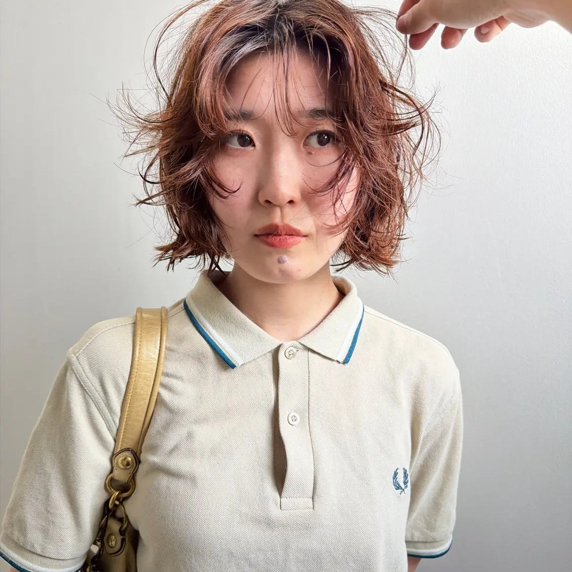 ミディアム パーマ カット パーマ パーマ/透明感カラー 元町🌱takutoのヘアスタイル