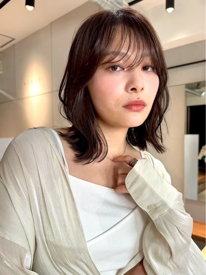 ミディアム カラー パーマ 💍🧸カラーモデル 募集中🧸💍のヘアスタイル