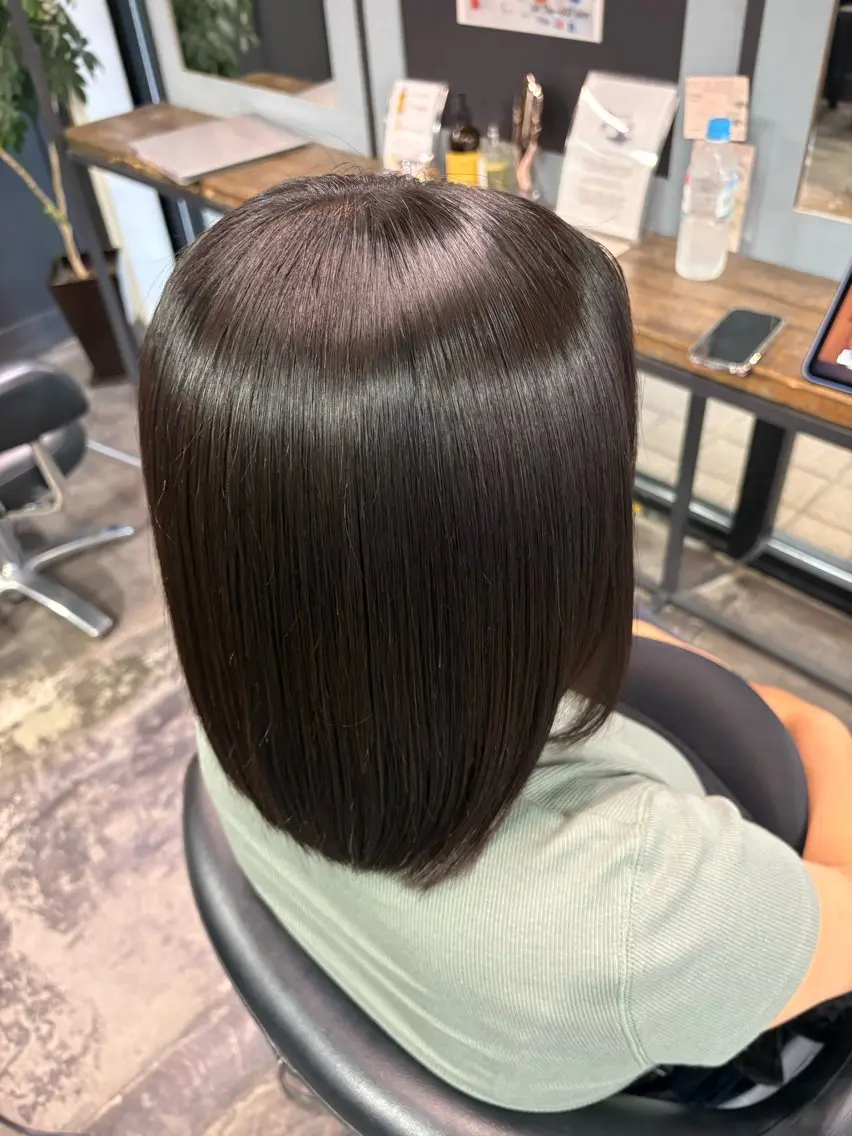 ミディアム 縮毛矯正 🤎Yuzuyu/ an'tico🤎のヘアスタイル