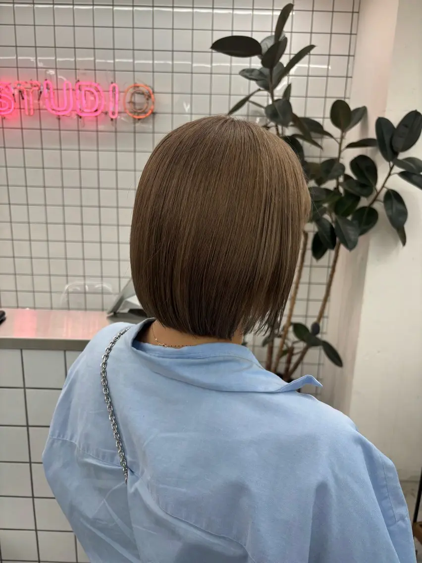 ミディアム カラー ヘアアレンジ カット ヘアカラー 夕羽夢🍓矢場/ JILLSTUDIOのヘアスタイル