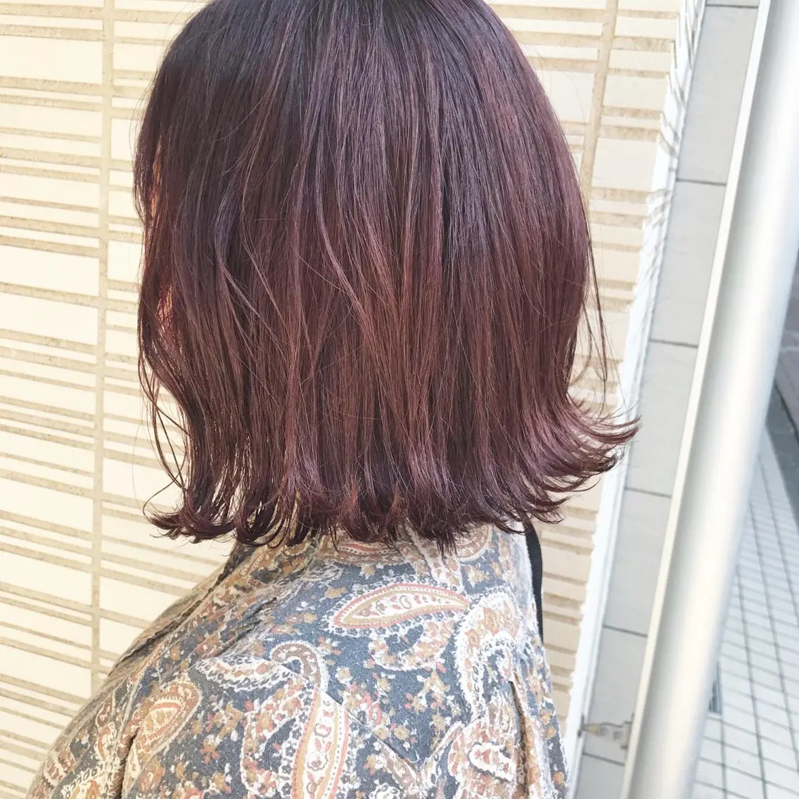 ミディアム カラー イルミナカラー ピンクカラー BAROQUE バロック立川のヘアスタイル
