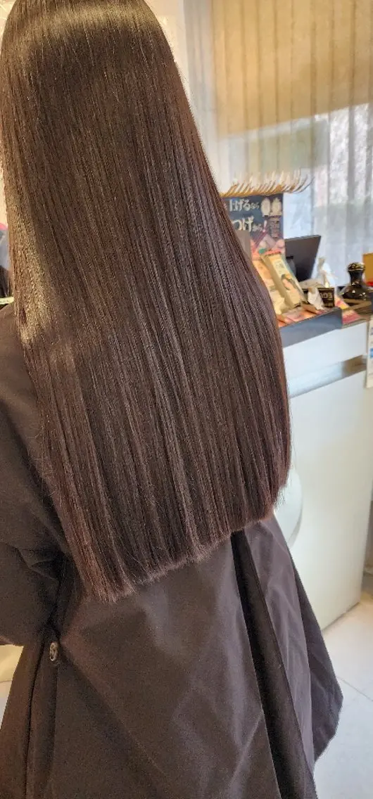 ロング パーマ ロング 縮毛矯正 hairmake Juinのヘアスタイル