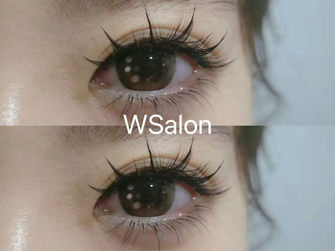 マツエク・マツパ 付け放題 バインドロック カラーマツエク フラットラッシュ 韓国風マツエク W Salon アイラッシュのマツエク・マツパデザイン