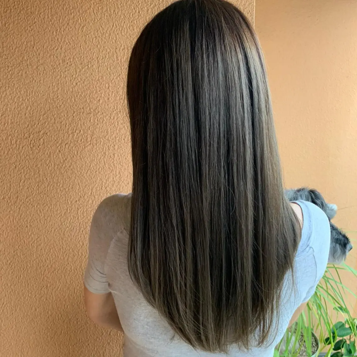ロング 暖色カラー🍊 せきゆうかのヘアスタイル