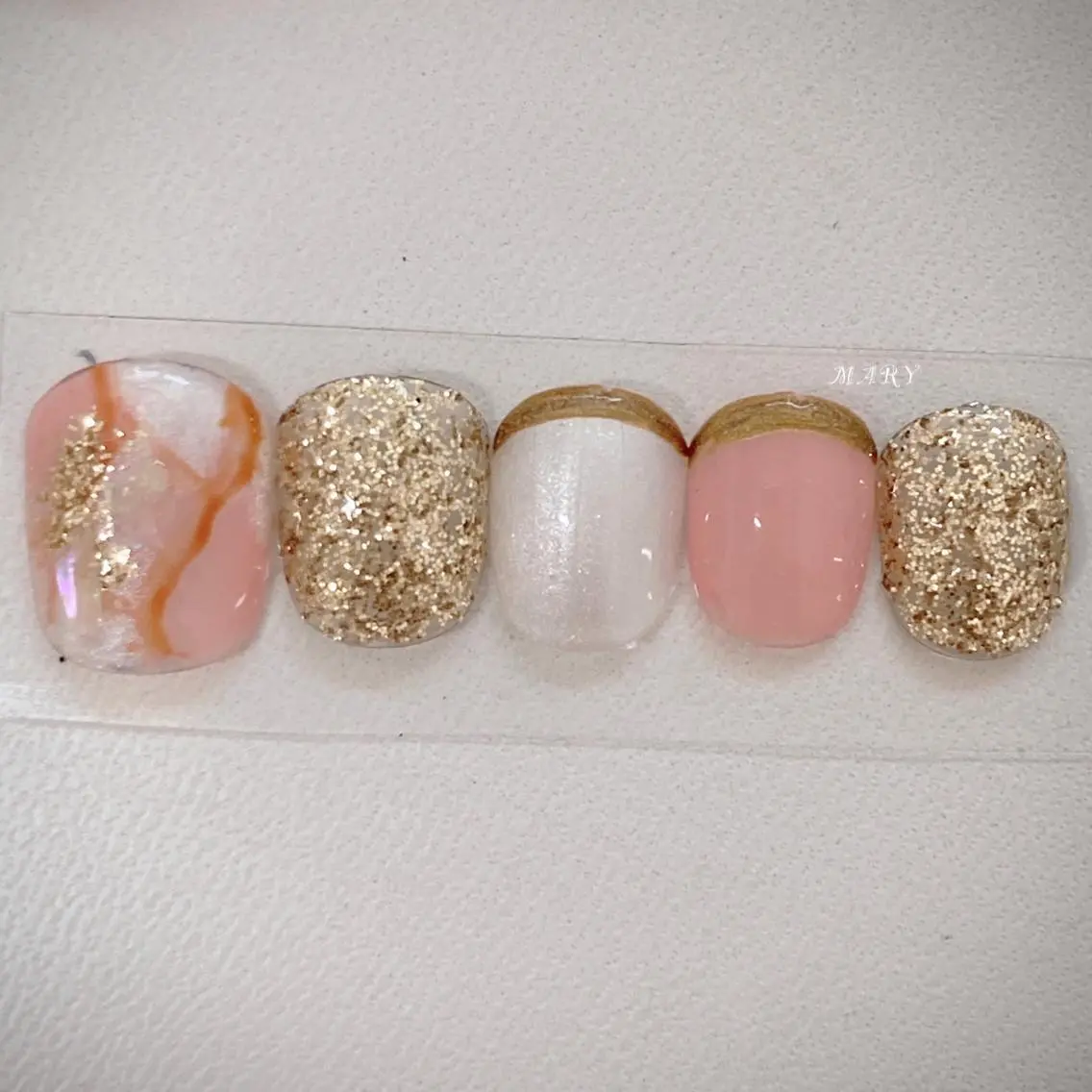 ネイル フットネイル ニュアンスネイル ワンカラーネイル ピンク フットネイル Mary nail .narumiのネイルデザイン