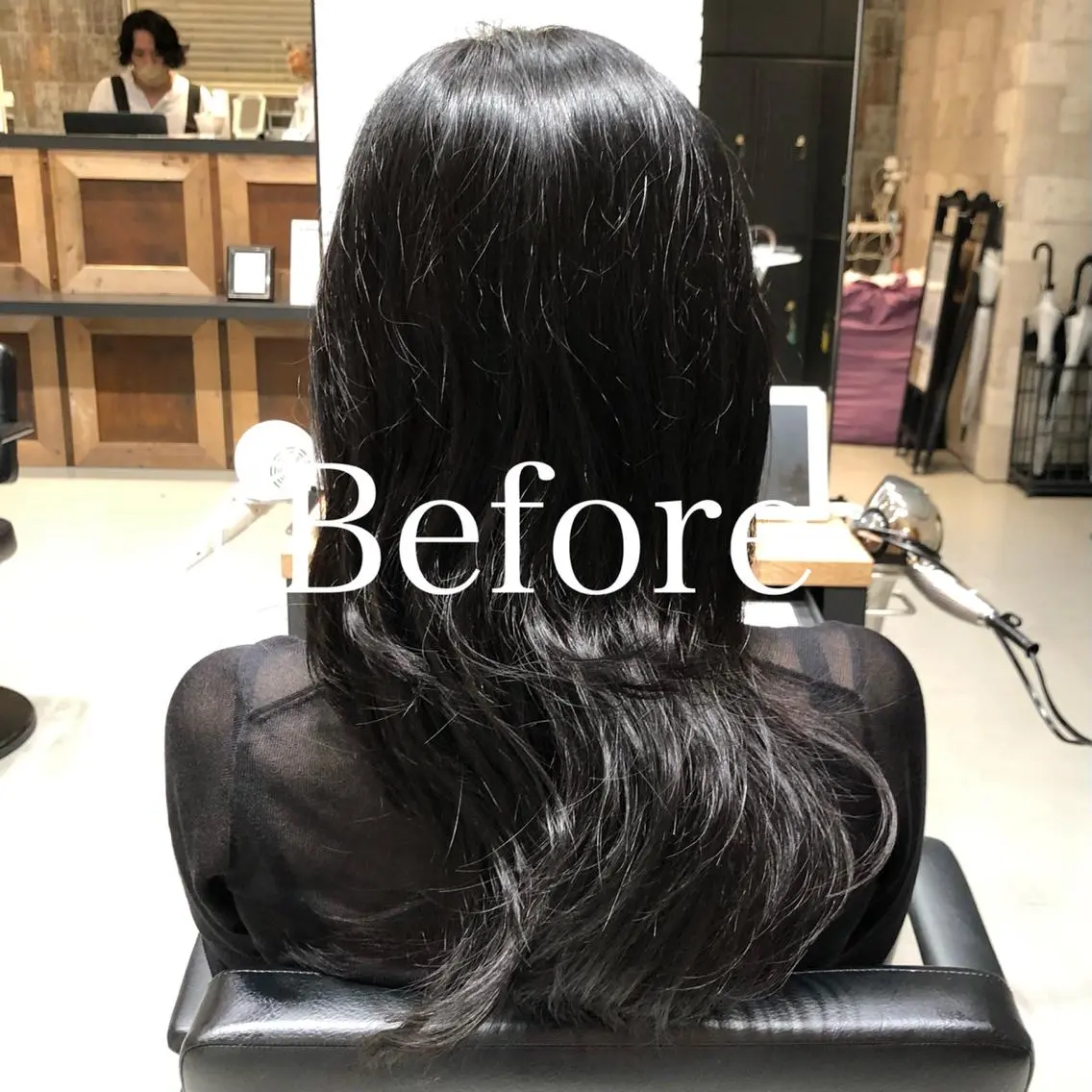 セミロング カラー 黒髪 レディースヘア💫 加藤たいが🐯のヘアスタイル