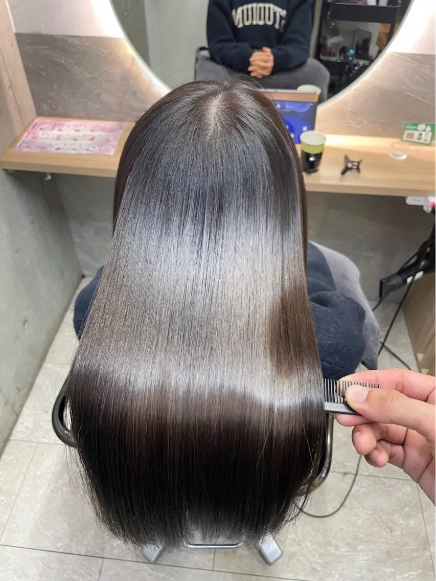 💎高級美髪ストレート💎　美髪縮毛orストレートパーマ＋トリートメントの写真