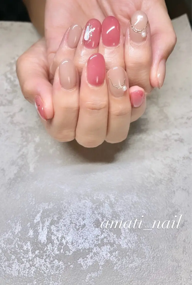 ネイル フットネイル ジェルネイル マグネットネイル ミラーネイル ニュアンスネイル ハンドネイル amati_nail TAKAKOのネイルデザイン