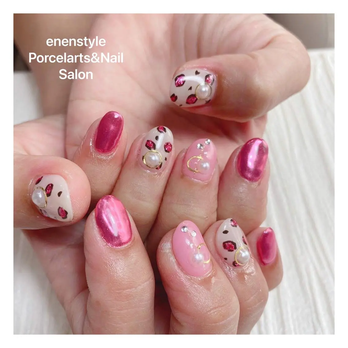 ショート ネイル ハンドネイル 🐾enen style 🐾のネイルデザイン