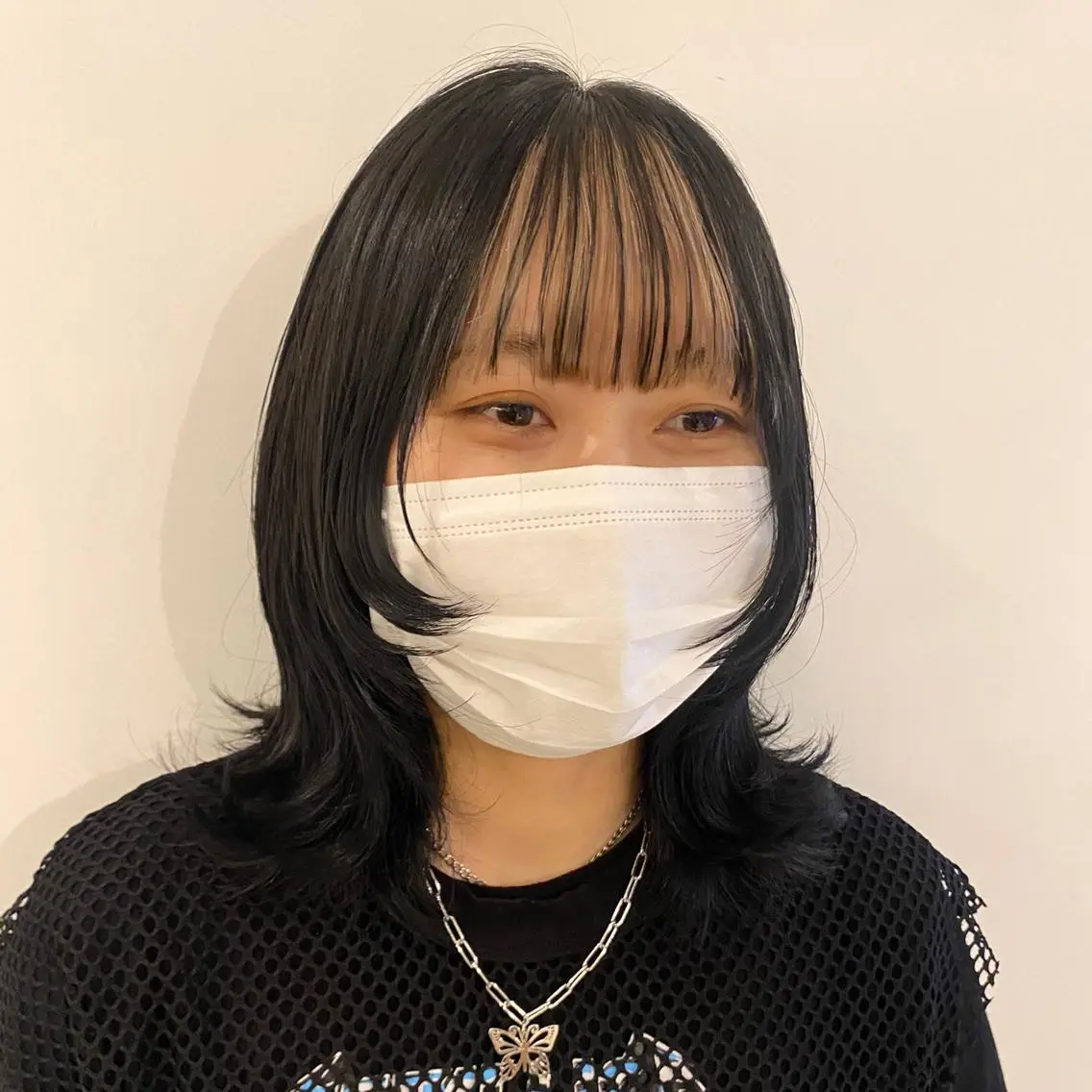 セミロング カット ヘアカラー トリートメント 100%可愛い顔周り 💓レイヤー/しずくのヘアスタイル