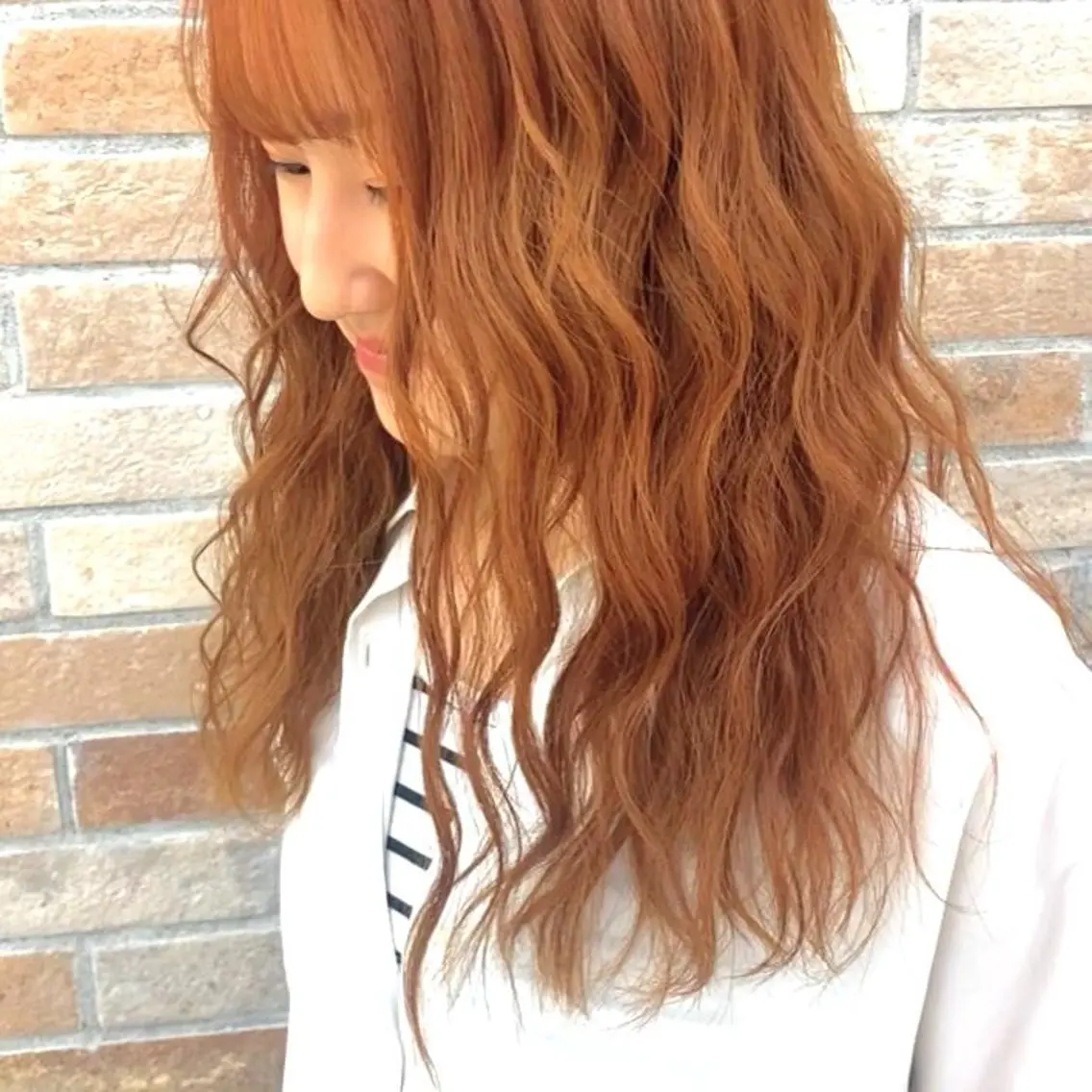 セミロング カラー 湯浅 了一のヘアスタイル