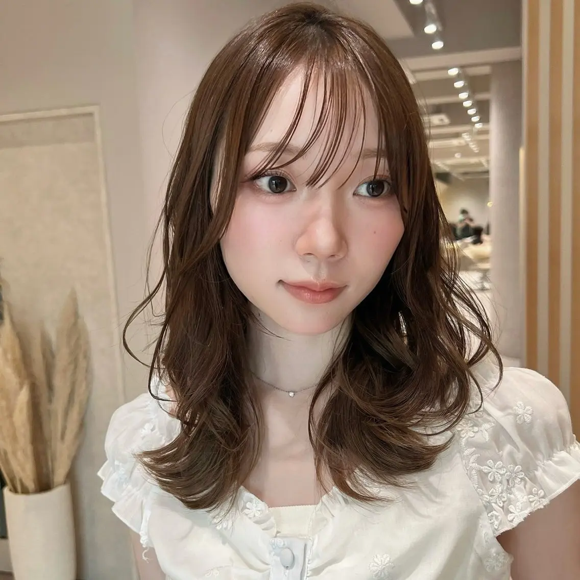ミディアム カラー カット レイヤー/髪質改善 Lond ambreのヘアスタイル