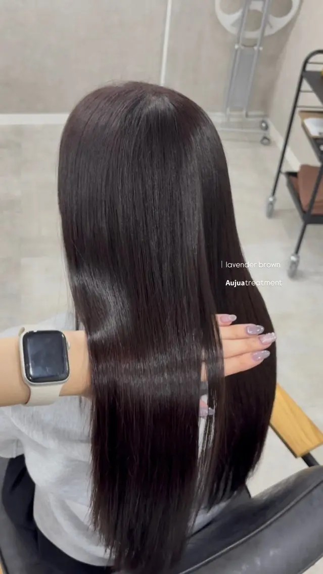 ロング ヘアカラー トリートメント Haruka /うる艶透明感カラーのヘアスタイル