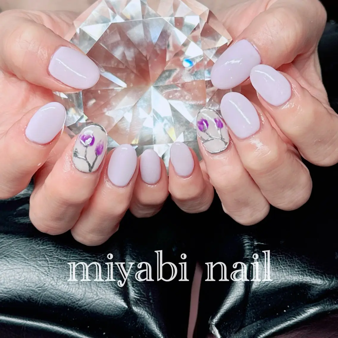 ネイル アートネイル ジェルネイル 持ち込み ニュアンスネイル パステルネイル ハンドネイル miyabi nail 桂川駅近くのネイルデザイン