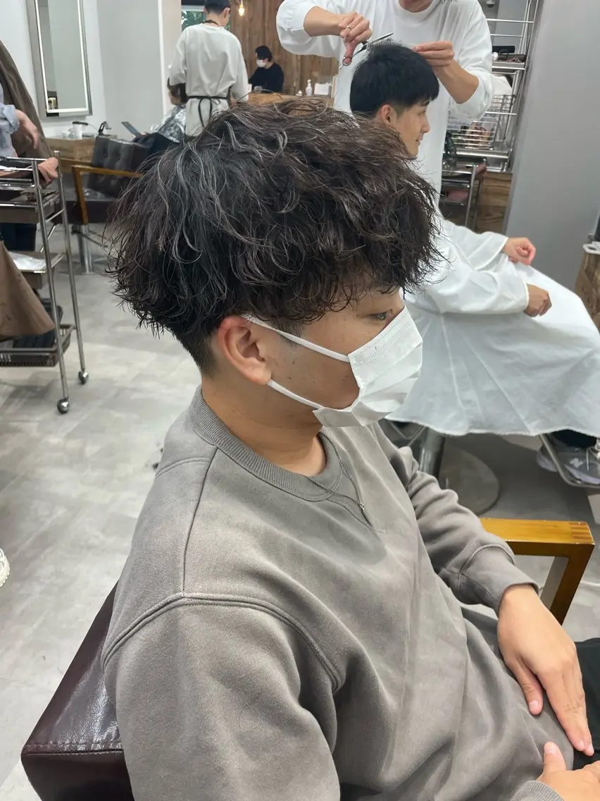 ショート パーマ ヘアアレンジ メンズ カット パーマ ヘアセット 🔥メンズ特化🔥 木村 祐太のヘアスタイル
