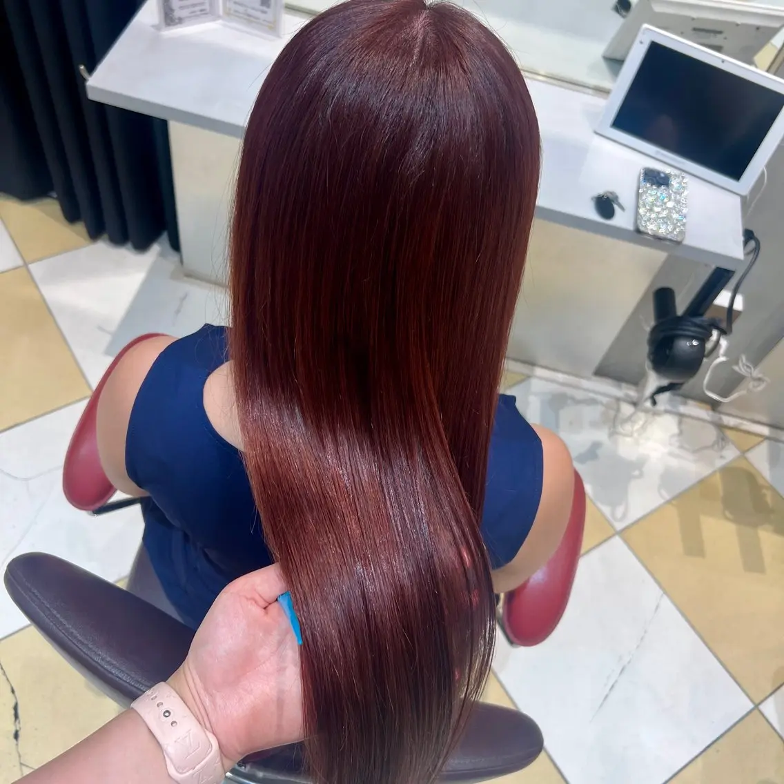 ロング カラー 李 文のヘアスタイル