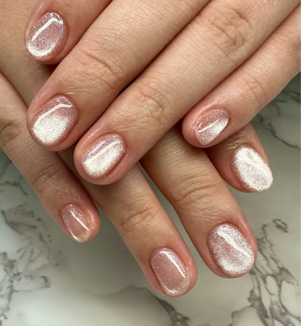 ネイル アートネイル チークネイル キラキラネイル ラメ(グリッター) マグネットネイル Mai’s nailのネイルデザイン