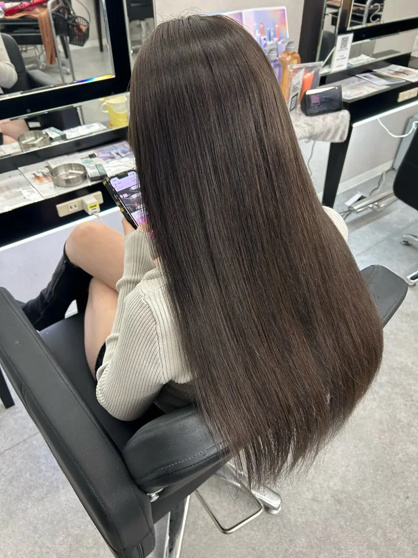 ロング カラー ブリーチ エクステ エクステ 馴染ませエクステ/ ヒロヤのヘアスタイル