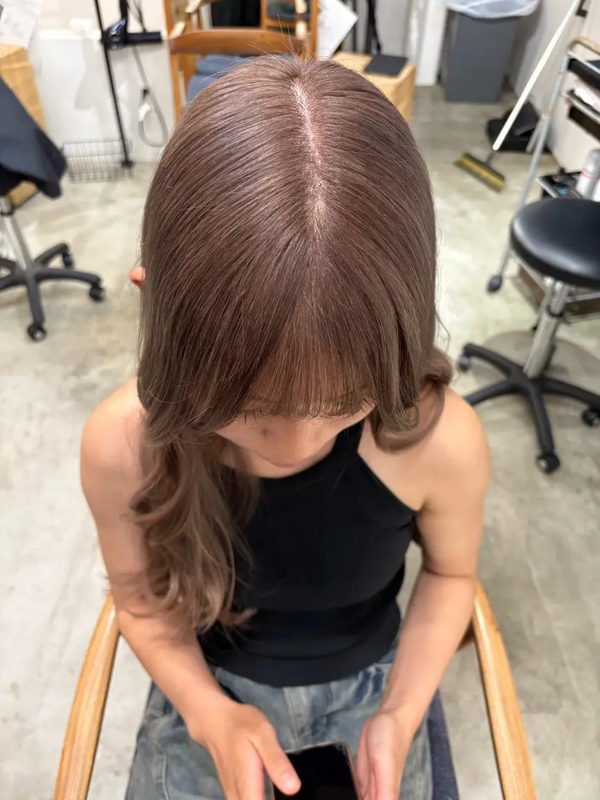 ロング カット ヘアカラー ハイトーン指名No. 1/レイヤー/みさきのヘアスタイル