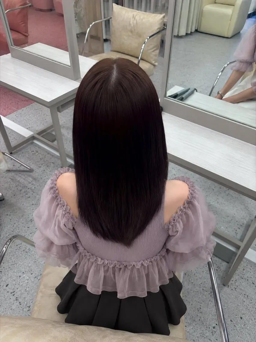 カラー ブラウンカラー 透明感カラー ピンクカラー COCO_kaho カラー/髪質改善のヘアスタイル