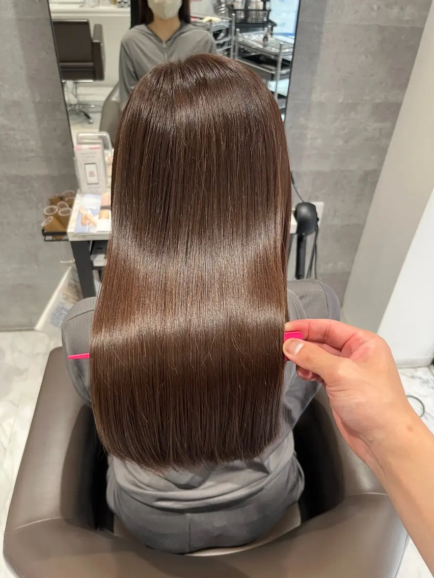 ミディアム カラー ヘアカラー トリートメント Grow by NYNY 坂本 理輝のヘアスタイル